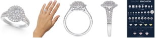 Macy's Diamond Multi-Layer Halo Engagement Ring (1 ct. t.w.) in 14k White Gold